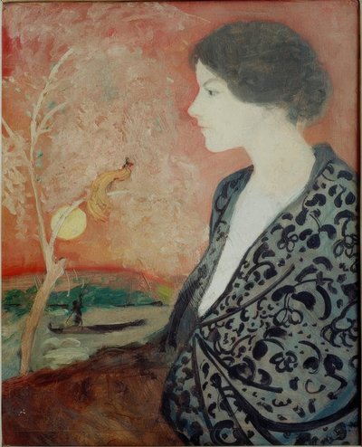 Erzsébet Gerhardt portrétanulmány alkotó: August Macke