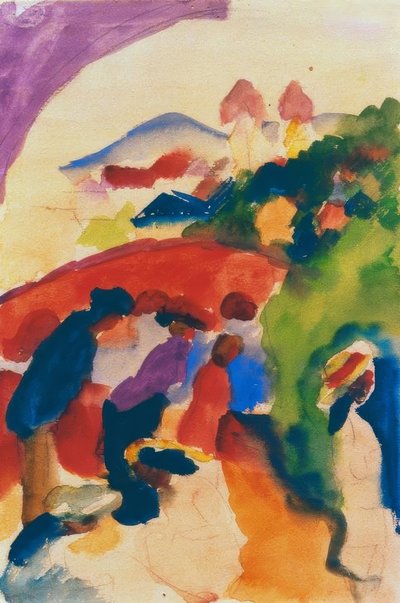 Babakocsi a várossal alkotó: August Macke