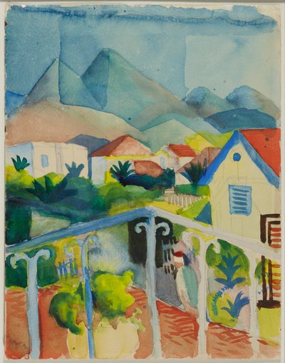 St. Germain Tunisz közelében alkotó: August Macke