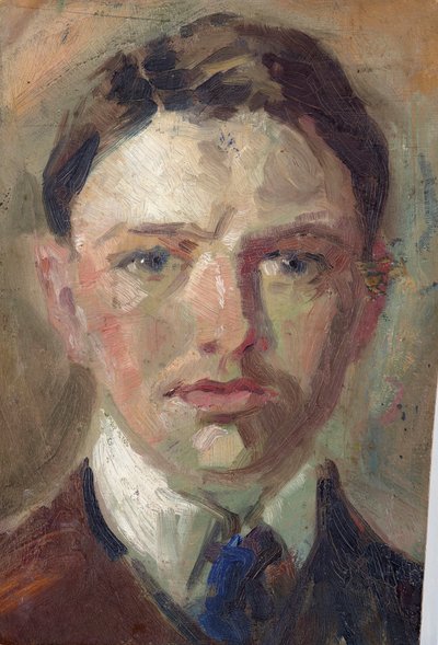 Tanulmány egy önarcképhez alkotó: August Macke