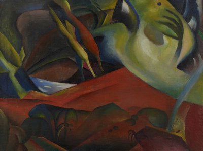 A vihar, 1911. alkotó: August Macke
