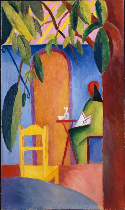 török ​​kávézó alkotó: August Macke