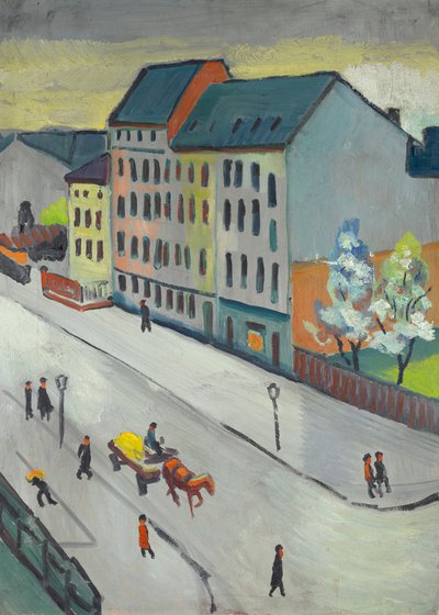 Az utcánk szürkében alkotó: August Macke