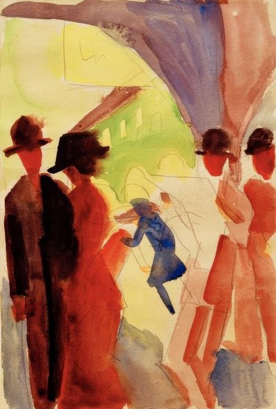 Thunban a lugasok alatt I alkotó: August Macke
