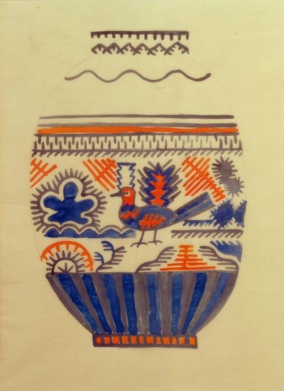 Váza madárral I alkotó: August Macke