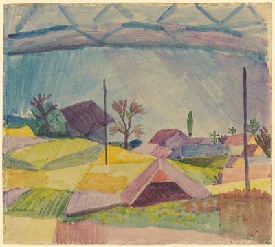 Kilátás Hilterfingenre alkotó: August Macke