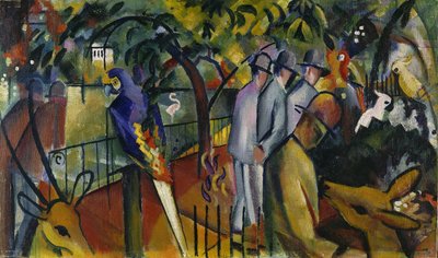 Állatkert I, 1912 alkotó: August Macke