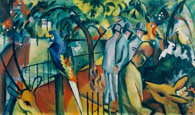 Állatkert I alkotó: August Macke