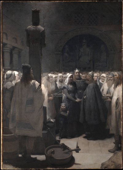 A kibékülés (Frithiof sagájából) alkotó: August Malmström