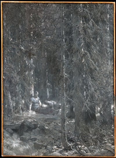 Frithiof megkísértése (Frithiof sagájából) alkotó: August Malmström
