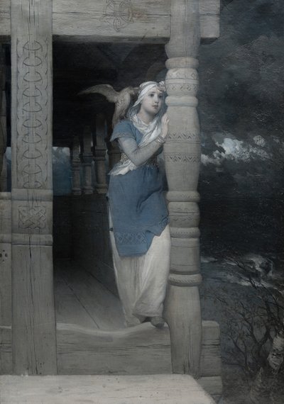 Frithiof Saga: Ingeborg siralma, 1880-as évek. alkotó: August Malmström