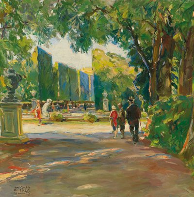 A Schönbrunni kastély parkjában alkotó: August Rieger