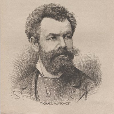Portrait of the artist Mihály von Munkácsy 1844-1900, 1880. alkotó: August Schubert
