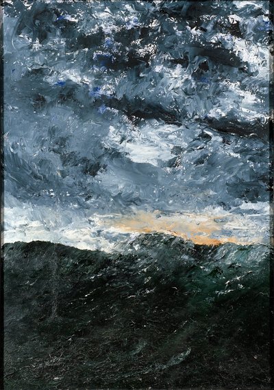 Tájkép, tengeri táj: Vågen VIII (VIII. hullám) alkotó: August Strindberg