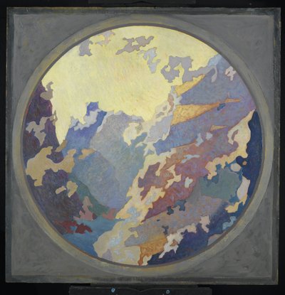 Canyon, 1931 körül (olaj, vászon, karton) alkotó: August Vincent Tack
