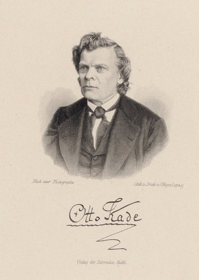 Otto Kade zeneszerző portréja 1819-1900. alkotó: August Weger