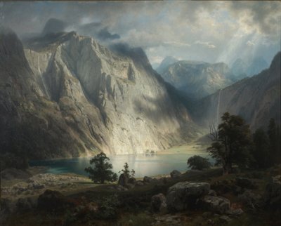Obersee Berchtesgaden közelében alkotó: August Wilhelm Leu
