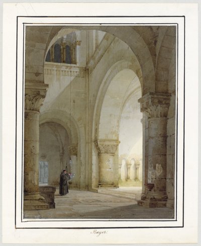 Román stílusú templom belseje alkotó: August von Bayer