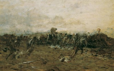 A csata után alkotó: August von Pettenkofen