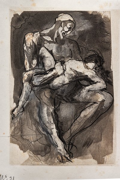 Ugolino gróf a börtönben alkotó: Auguste (after) Rodin