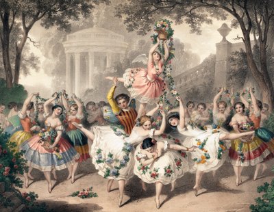 Pierre-Auguste Belin francia művész balettje az Operában alkotó: Auguste Belin