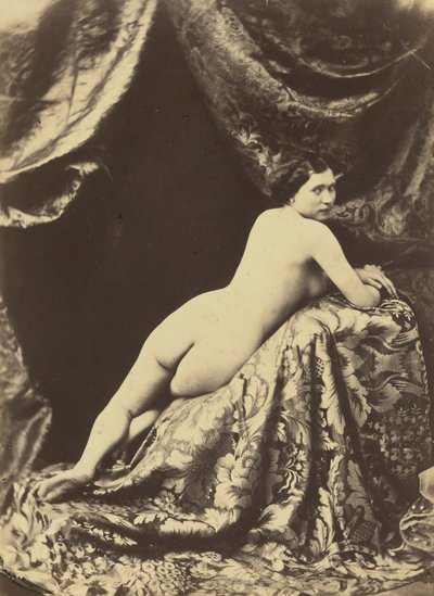 Akt tanulmány,c. 1855 (fotó) alkotó: Auguste Belloc