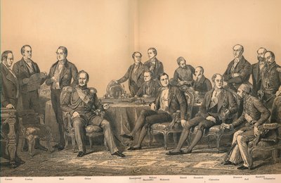 „Párizsi Kongresszus 1856-ban”, 1907 alkotó: Auguste Blanchard