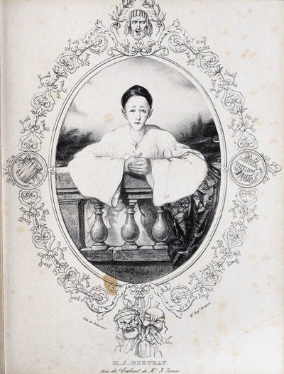 Jean-Gaspard Deburau mint Pierrot, 1845 alkotó: Auguste Bouquet