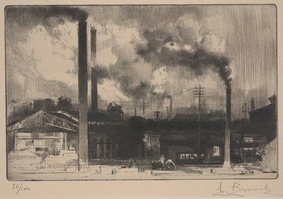A Creusot Works - az acélmalmok (rulett és szárazhús) alkotó: Auguste Brouet