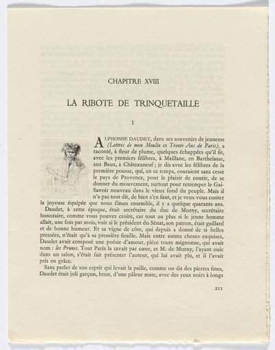 Frédéric Mistral: Mémoires et Recits by Frédéric Mistral: man (211. oldal) alkotó: Auguste Brouet