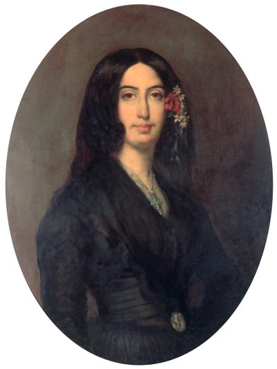 George Sand francia regényíró és korai feminista, 1845 alkotó: Auguste Charpentier