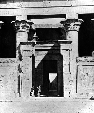 Edfu templom, Egyiptom, 1893 alkotó: Auguste Edouard Mariette