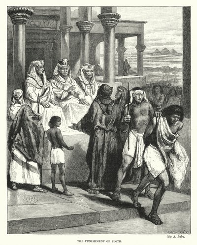 A lustaság büntetése (metszet) alkotó: Auguste Francois (after) Laby