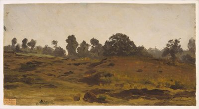 Kilátás egy mezőre, 1850-es évek eleje (olaj, papír) alkotó: Auguste Francois Bonheur