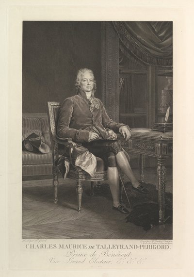 Charles Maurice de Talleyrand-Périgord portréja, 1808 után. alkotó: Auguste Gaspard Louis Desnoyers