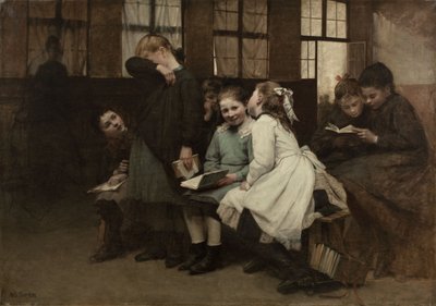 En retenue, 1888 körül (olaj, vászon) alkotó: Auguste Joseph Trupheme