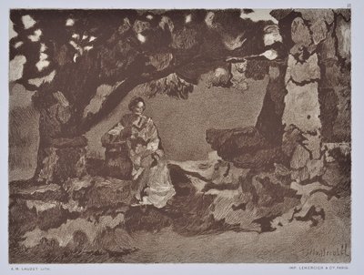 A nő a kútnál (rajz) alkotó: Auguste Lauzet