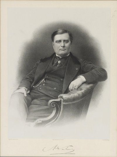 Alexandre Florian Joseph, Colonna-Walewski gróf portréja 1810-1868 alkotó: Auguste Lemoine