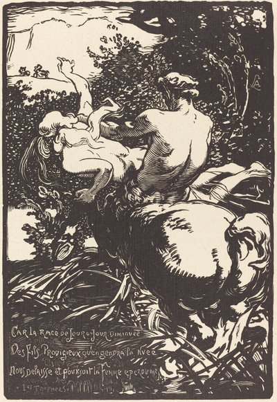 Kentaur (A kentaur) alkotó: Auguste Lepere
