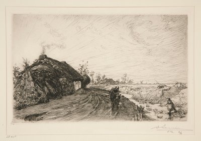 Út a Vendee mocsara mellett [Saint-Jean-de-Monts] alkotó: Auguste Lepere