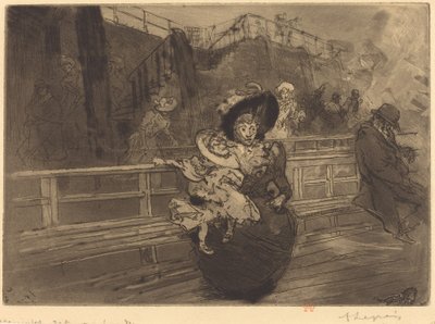 Indulás Greenwichbe (Depart pour Greenwich) alkotó: Auguste Lepere