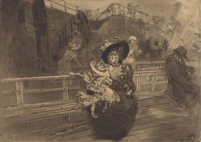 Indulás Greenwichbe Indulás pour Greenwich, 1891. alkotó: Auguste Lepere