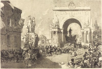 Jubileumi ünnepségek Brüsszelben alkotó: Auguste Lepere
