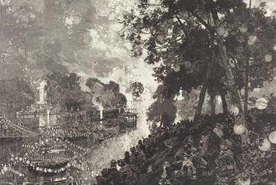 Havazás Párizsban. alkotó: Auguste Lepere