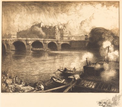 A Pont Neuf, 1913. alkotó: Auguste Lepere