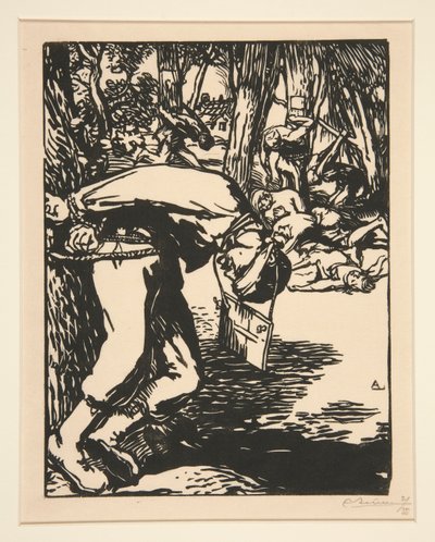 A Francs-Tireurs (Sharpshooters), Az 1914-es háborúból, első sorozat, 1. sz. 11 alkotó: Auguste Lepere