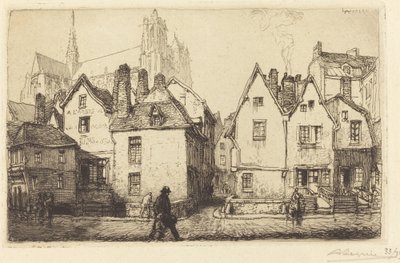 Régi házak Amiens-ben alkotó: Auguste Lepere