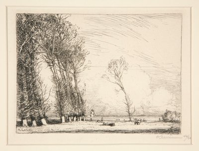 Nyárfák függöny (Vendee) alkotó: Auguste Lepere