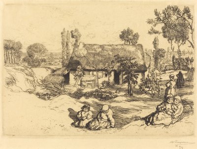Szegények menedékhelye, Vendee (Le nid de pauvres, Vendee) alkotó: Auguste Lepere