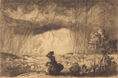 Vihar a dűnén, Vendee Vihar a dűnén, Vendee. alkotó: Auguste Lepere